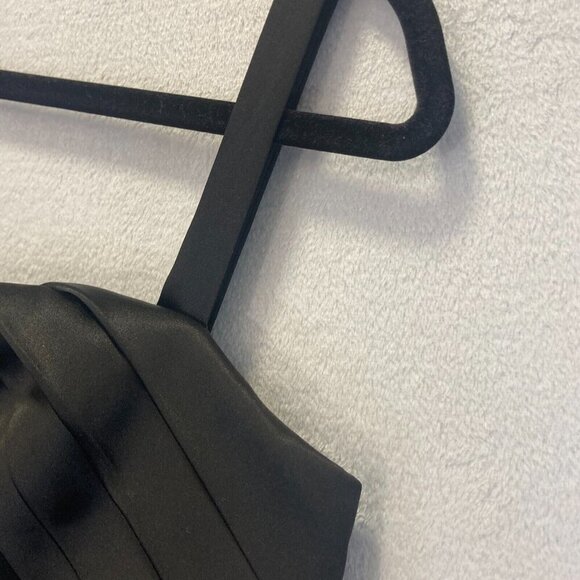 R&M Richards Chiffon Evening Dress Gown Sz‎ 16 Empire Waist Black Formal Wedding - Picture 10 of 16